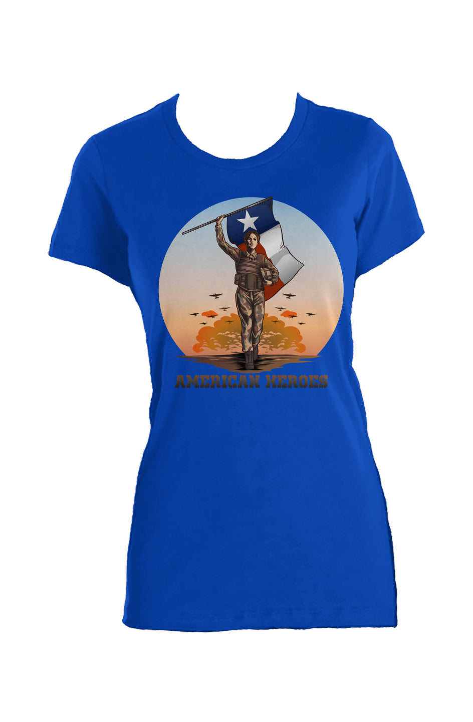 American Heroes Ladies Made in USA Crew T-Shirt