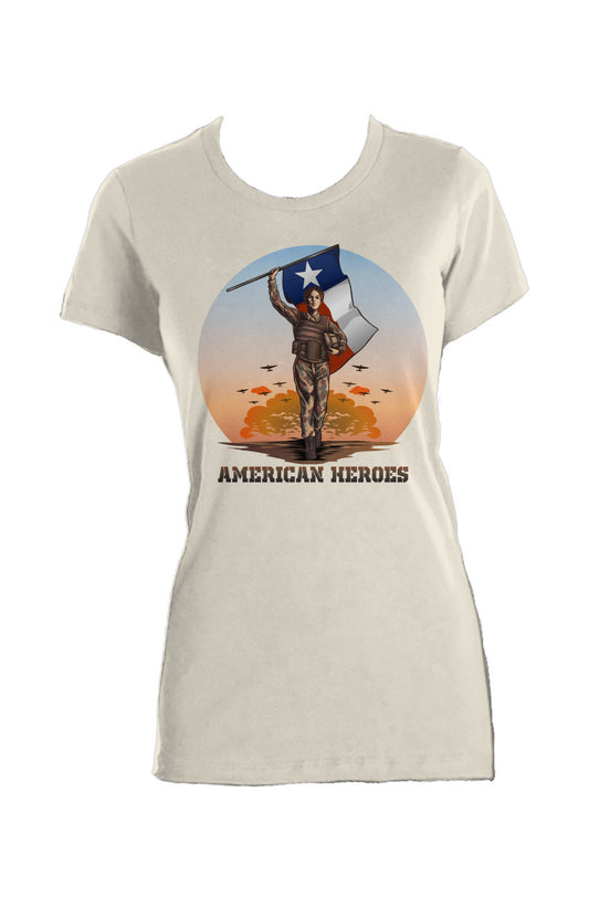 American Heroes Ladies Made in USA Crew T-Shirt