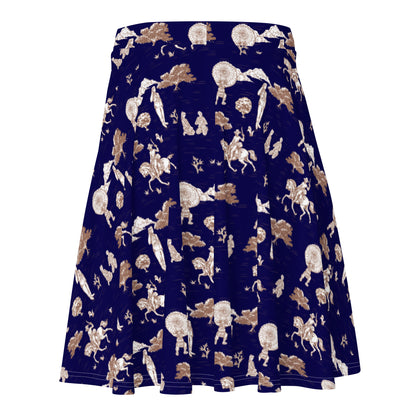 Military Women Toile Skater Skirt