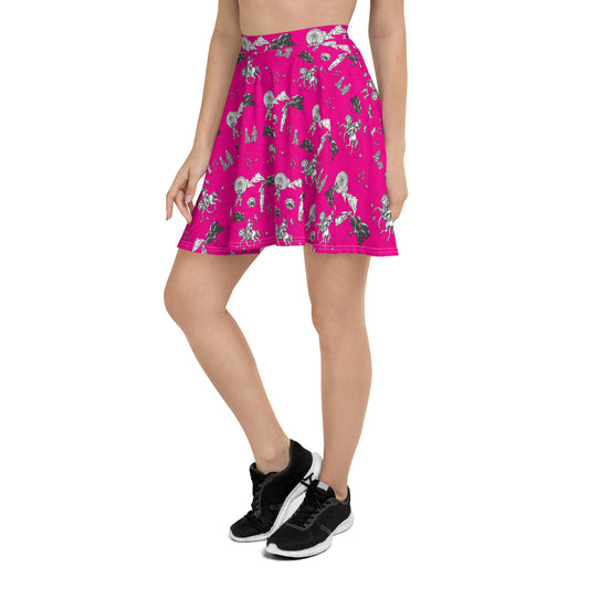 Military Women Toile Skater Skirt