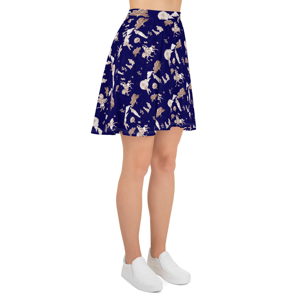 Military Women Toile Skater Skirt