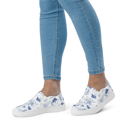 Military Toile Women’s slip-on canvas shoes