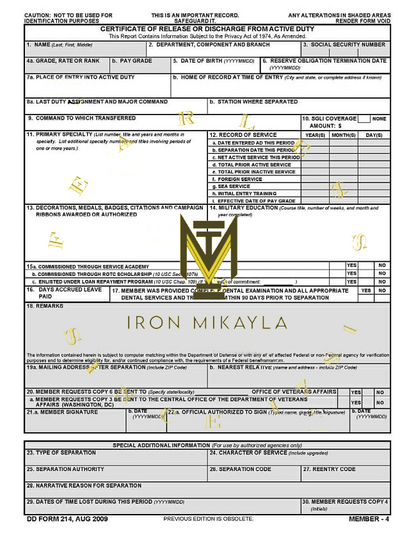 Iron Mikayla™ DD 214 Hoodie