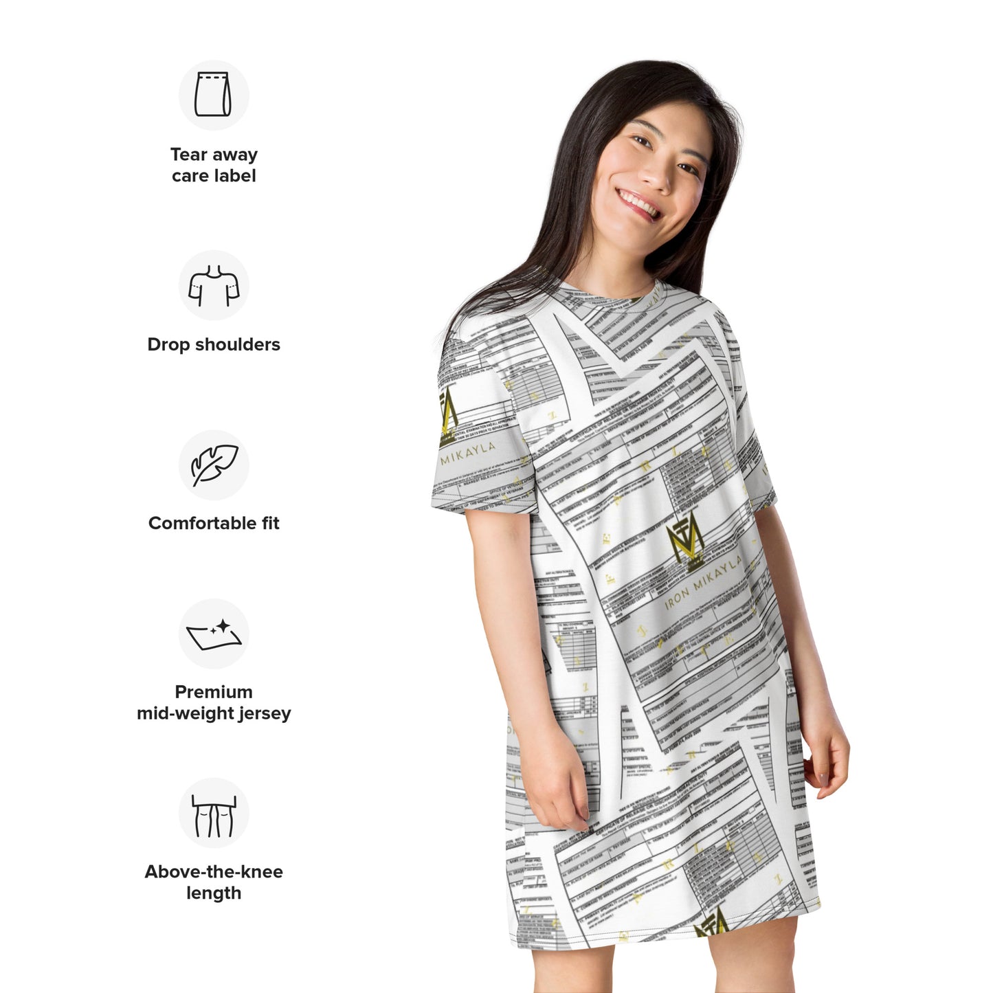 Iron Mikayla™ DD 214 T-shirt dress