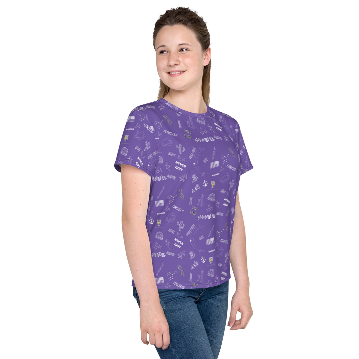 Iron Mikayla Print Youth t-shirt