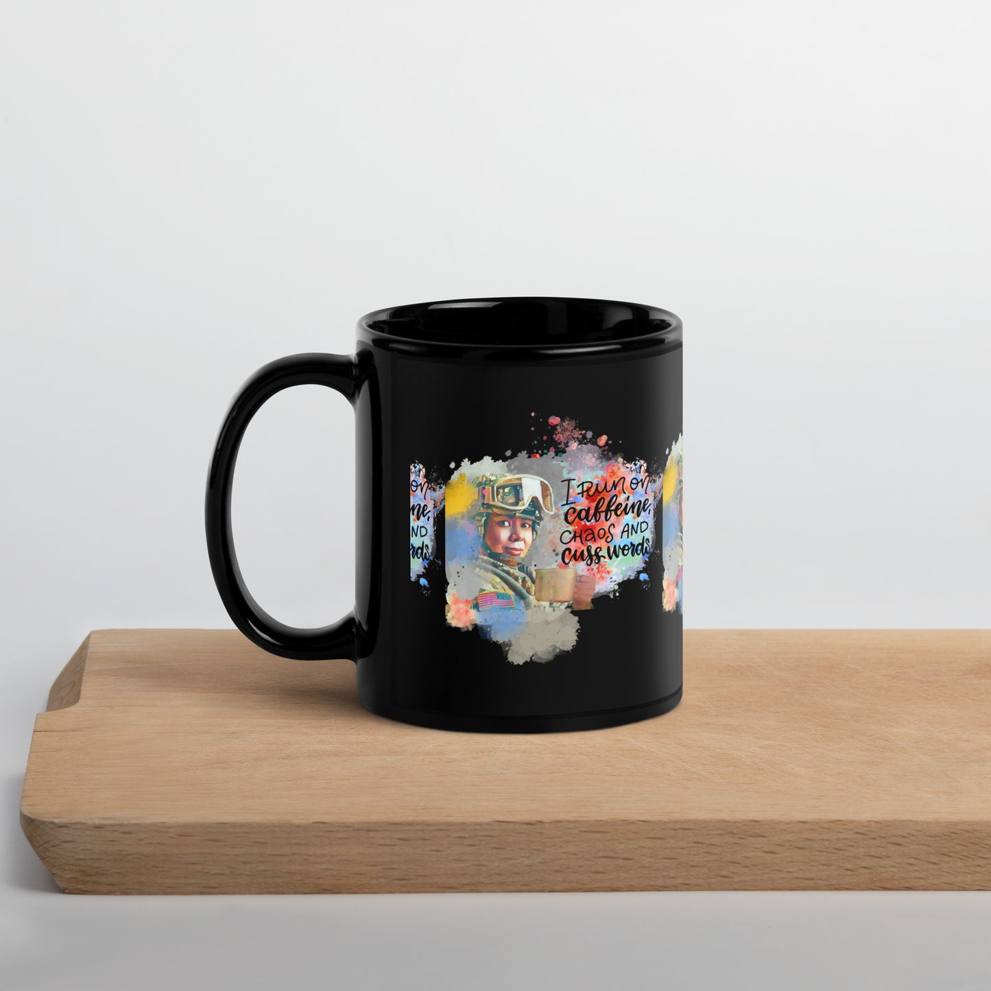 Caffeine, Chaos, and Cuss Words Mug