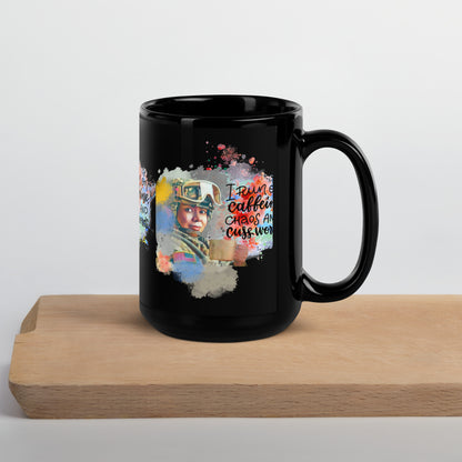 Caffeine, Chaos, and Cuss Words Mug