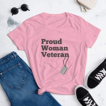 Proud Woman Veteran t-shirt