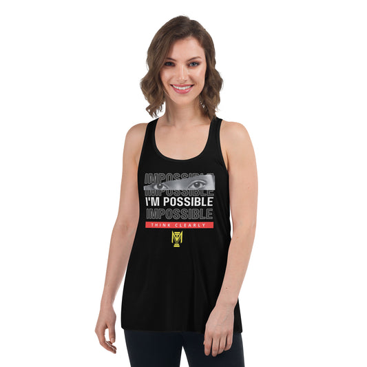 I'm Possible Flowy Racerback Tank