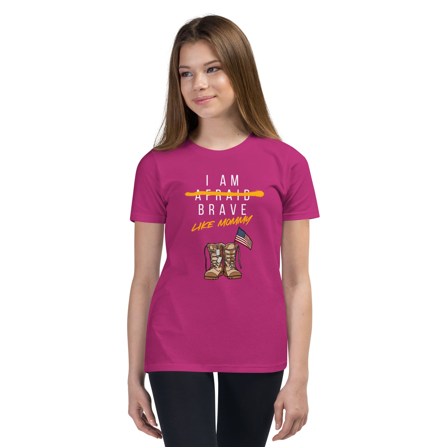 Brave Like Mommy Youth Short Sleeve T-Shirt