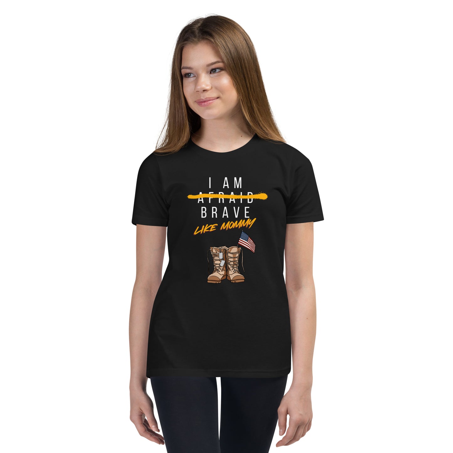 Brave Like Mommy Youth Short Sleeve T-Shirt