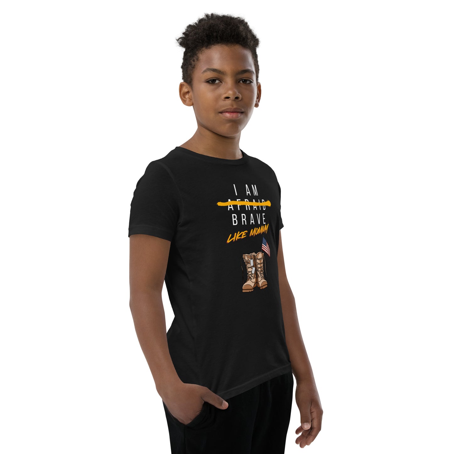 Brave Like Mommy Youth Short Sleeve T-Shirt